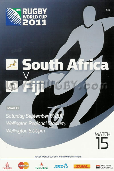 South Africa Fiji 2011 memorabilia